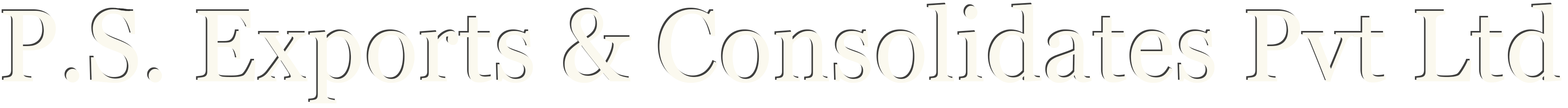 P S EXPORTS & CONSOLIDATES PVT LTD